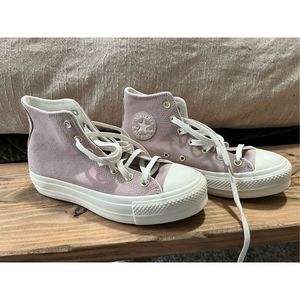 Converse Women's Chuck Taylor All Star Lift Platform Stone Mauve Size 9